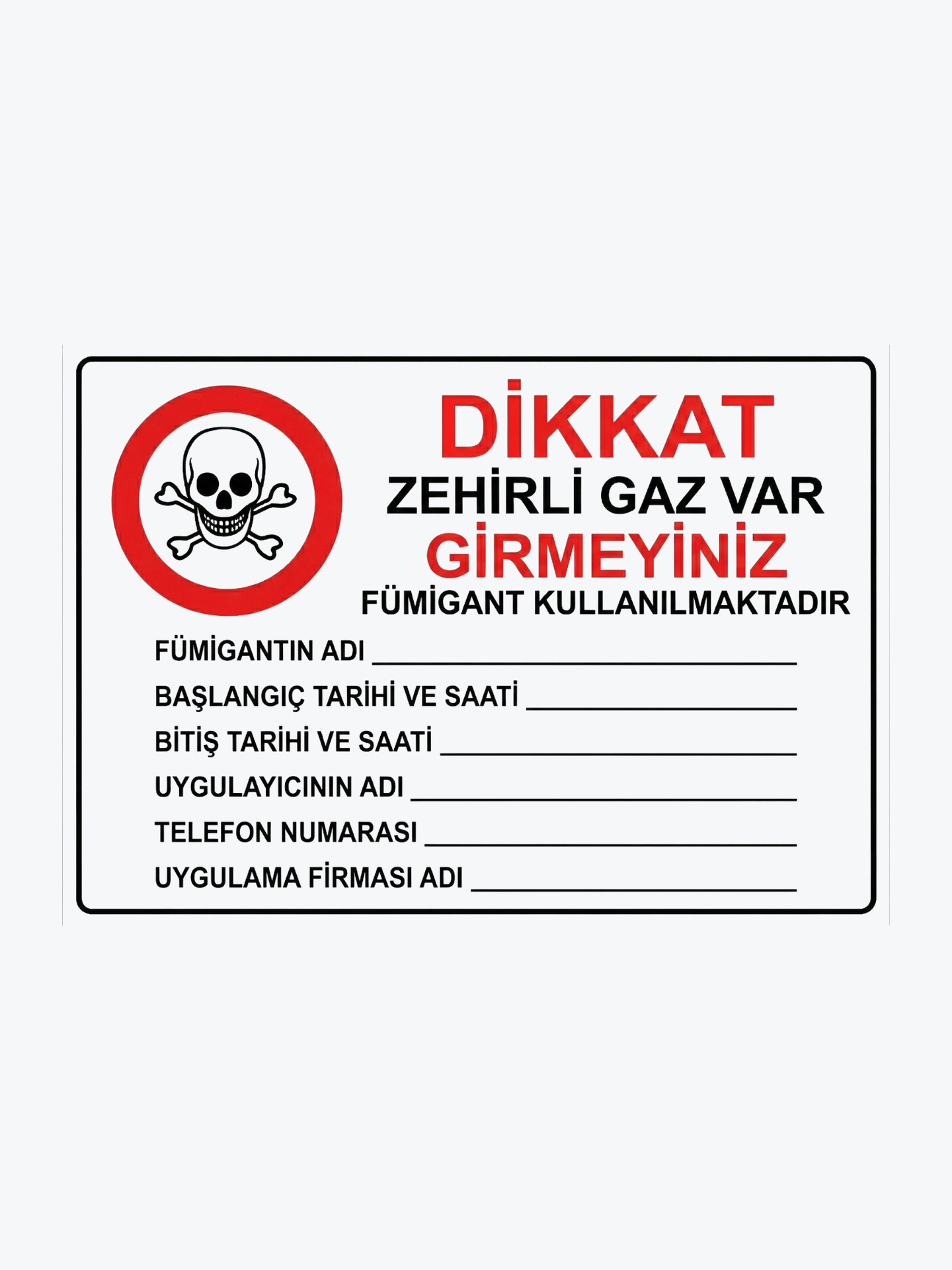 Uyarı Etiketi